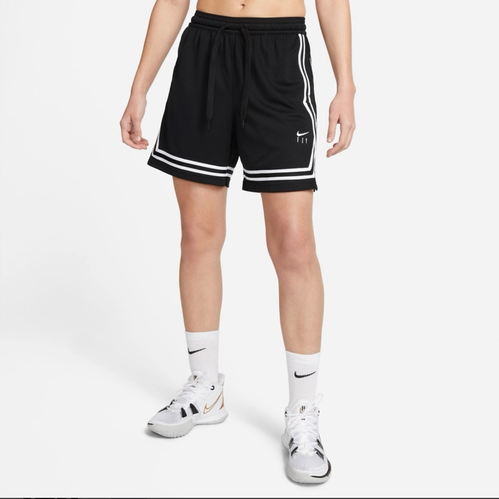 Nike Women's Fly Crossover Basketball Shorts Black Size Large